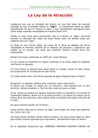 El secreto para atraer dinero en abundancia a su vida | PDF