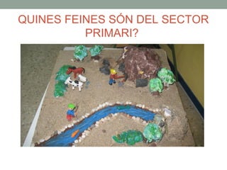 QUINES FEINES SÓN DEL SECTOR
PRIMARI?
 