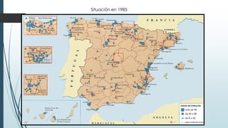 Situación en 1985
 