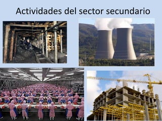 Actividades del sector secundario
 