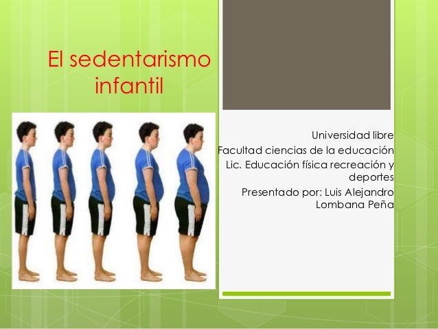El sedentarismo infantil