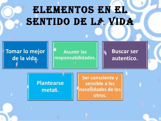 El sentido de la vida