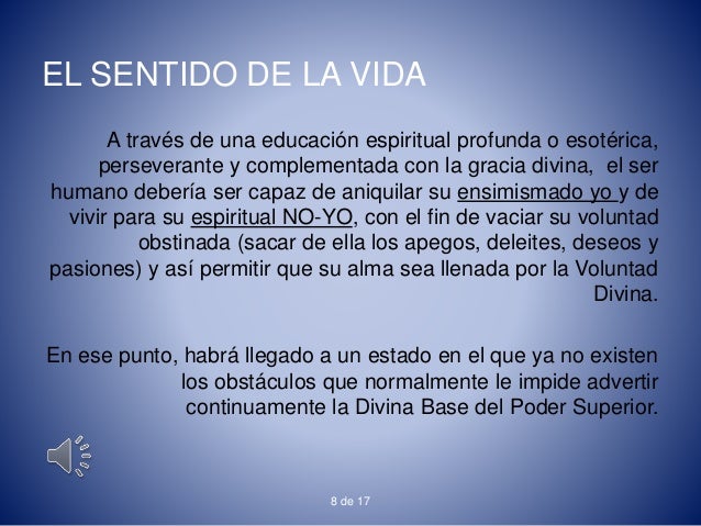 El sentido de la vida según la filosofía perenne