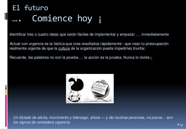 El sentido de urgencia