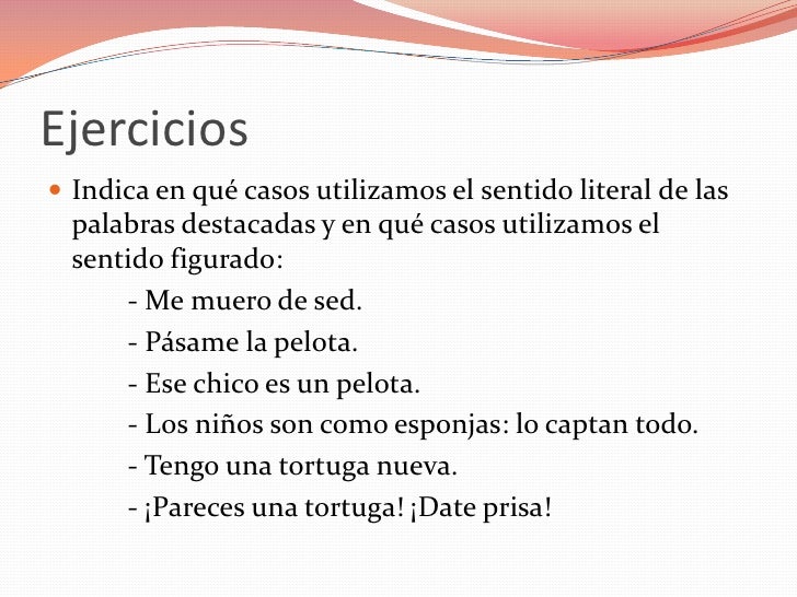 El sentido figurado