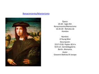 Renacimiento/Manierismo