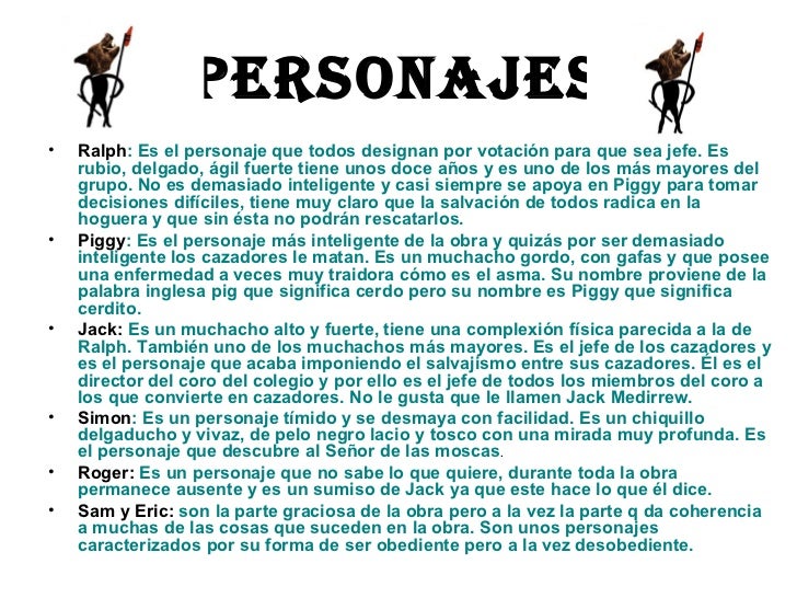 El Señor De Las Moscas Resumen Por Capitulos