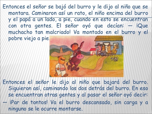 El señor, el niño y el burro