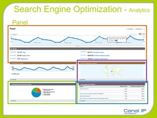 Search Engine Optimization  -  Analytics Panel 