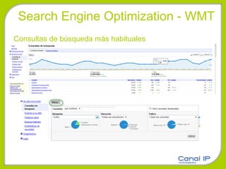 Consultas de búsqueda más habituales Search Engine Optimization - WMT 