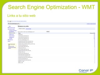 Search Engine Optimization - WMT Links a tu sitio web 