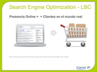 Presencia Online =  + Clientes en el mundo real Search Engine Optimization - LBC 