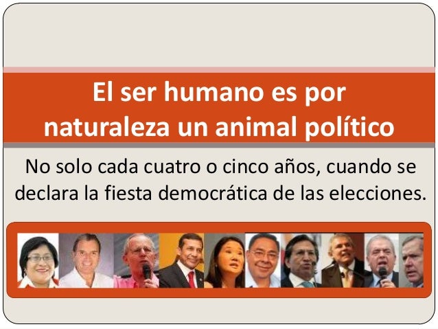 El ser humano es por naturaleza politico