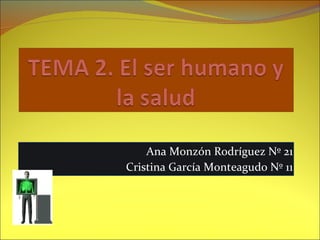 Ana Monzón Rodríguez Nº 21 Cristina García Monteagudo Nº 11 