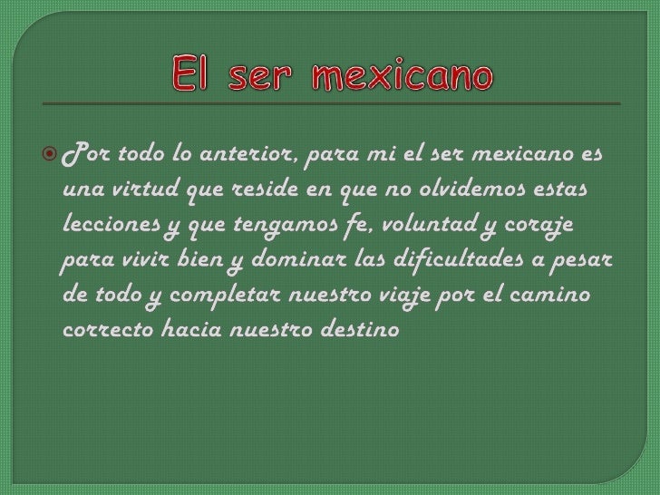 El ser mexicano