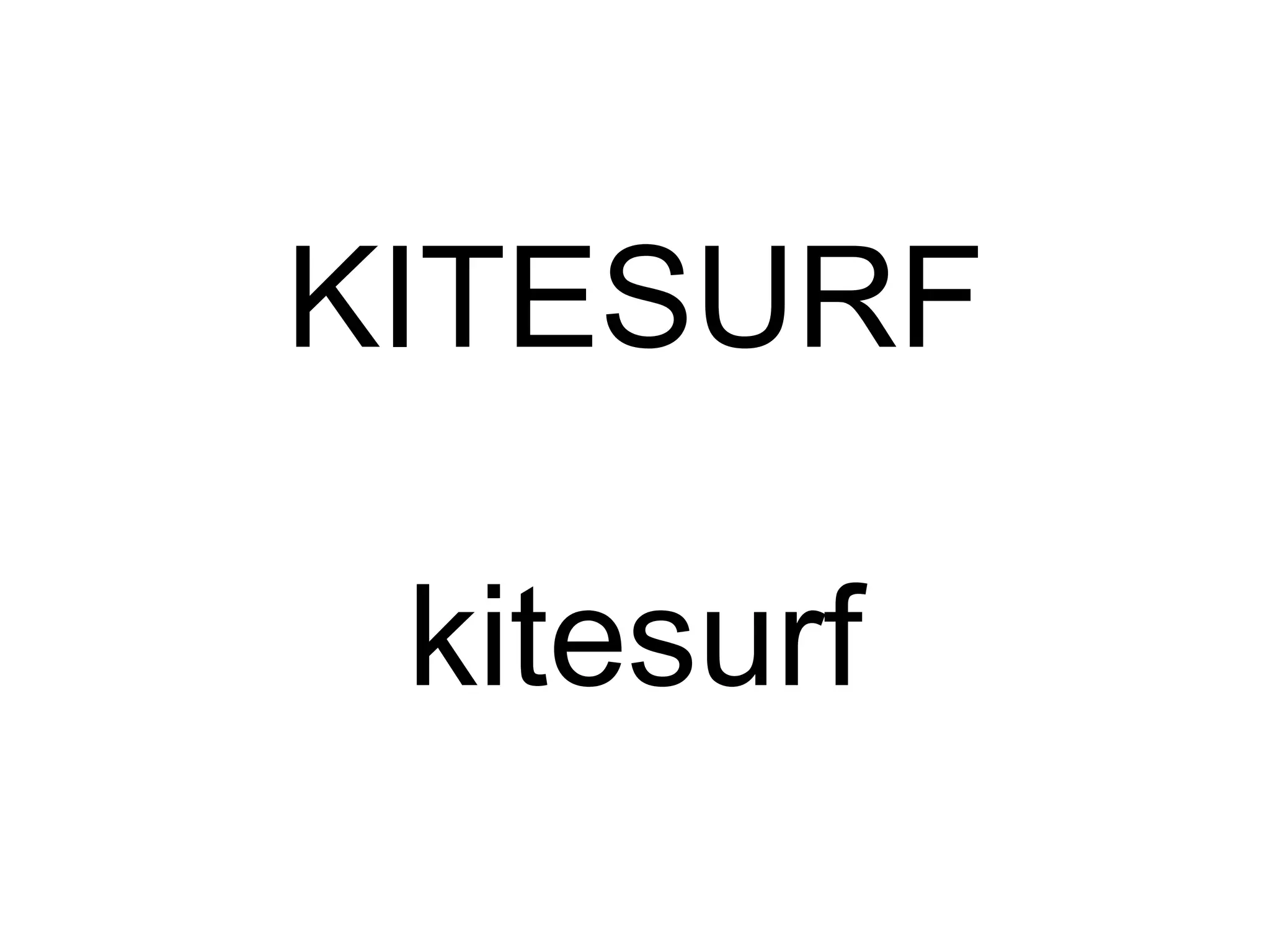 KITESURF kitesurf 