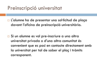Els Estudis Universitaris