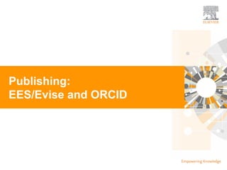 ORCID in the research lifecycle, Elsevier: Scopus, PURE, SciVal (L. Schoombee) Slide 6