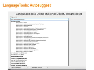 LanguageTools: Autosuggest
 