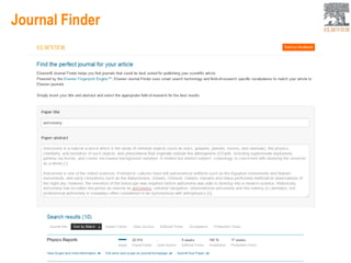 Journal Finder
 