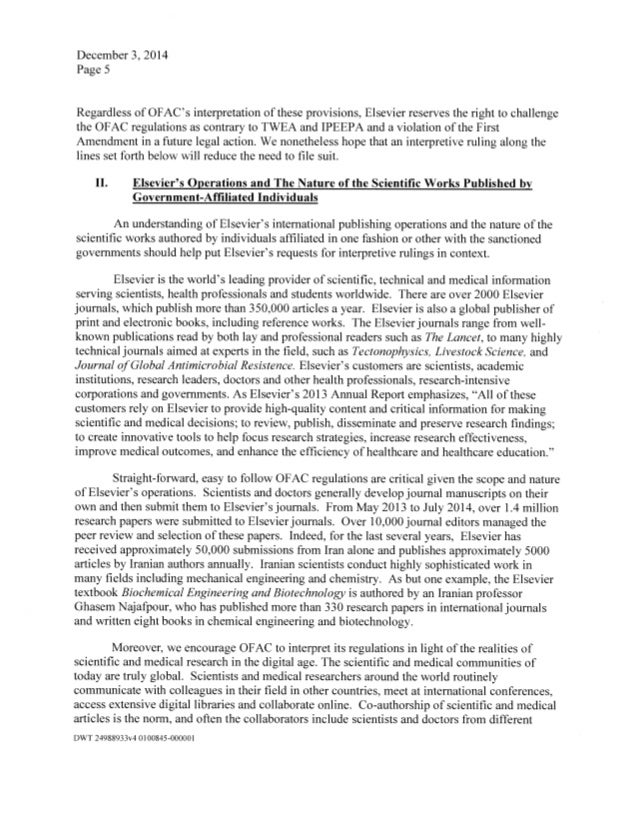 Essay On Trustworthiness Argumentative Essays On Technology also How To Organize A Compare And Contrast Essay Elsevier Letter To Ofac December Film Essays