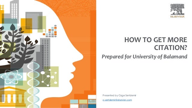 Elsevier how to get more citation University of Balamand