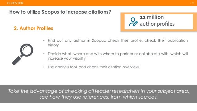 Elsevier how to get more citation University of Balamand