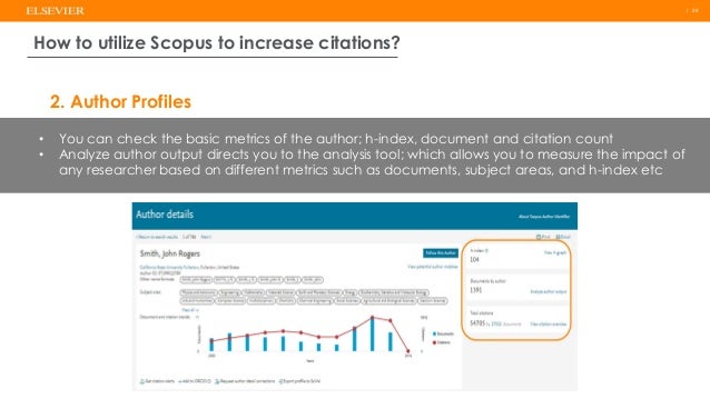 Elsevier how to get more citation University of Balamand