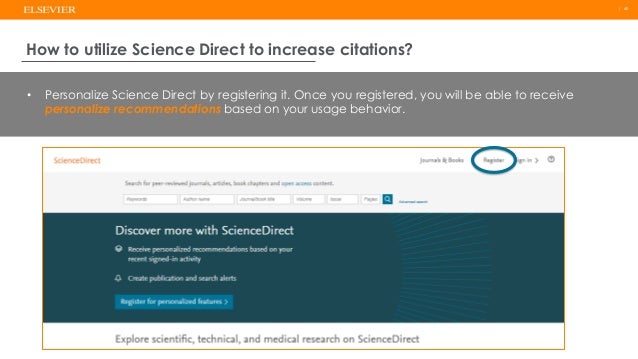 Elsevier how to get more citation University of Balamand