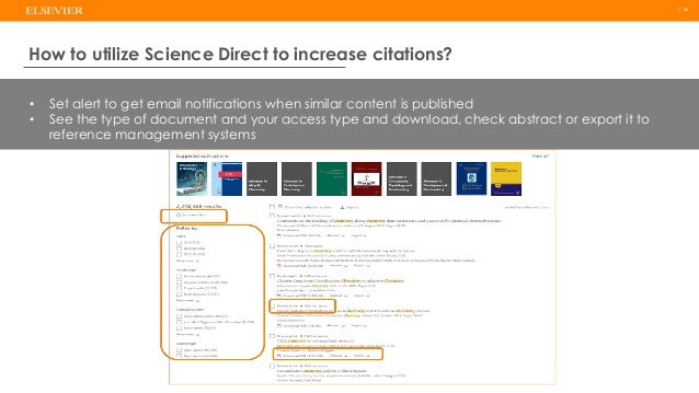 Elsevier how to get more citation University of Balamand