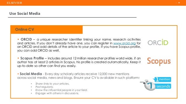 Elsevier how to get more citation University of Balamand