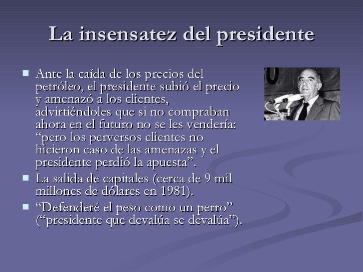 El sexenio de José López Portillo