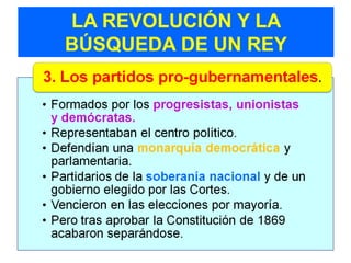 LA REVOLUCIÓN Y LA
BÚSQUEDA DE UN REY
 