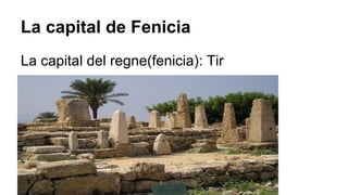 La capital de Fenicia
La capital del regne(fenicia): Tir
 