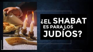 YESHÚA
NO QUEBRANTÓ
EL SHABAT
 