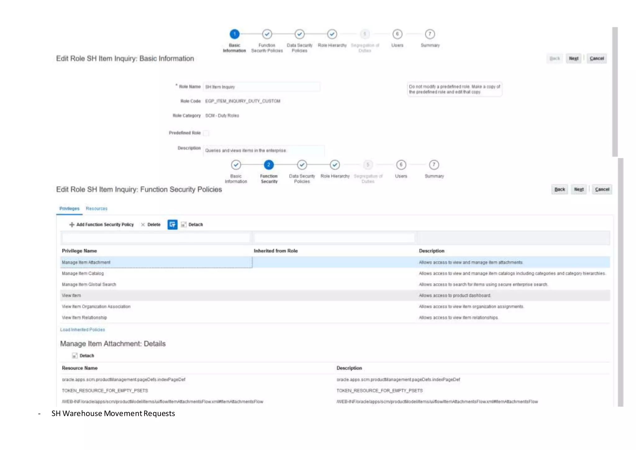 - SH Warehouse MovementRequests