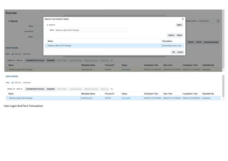User LoginAndTest Transaction
 