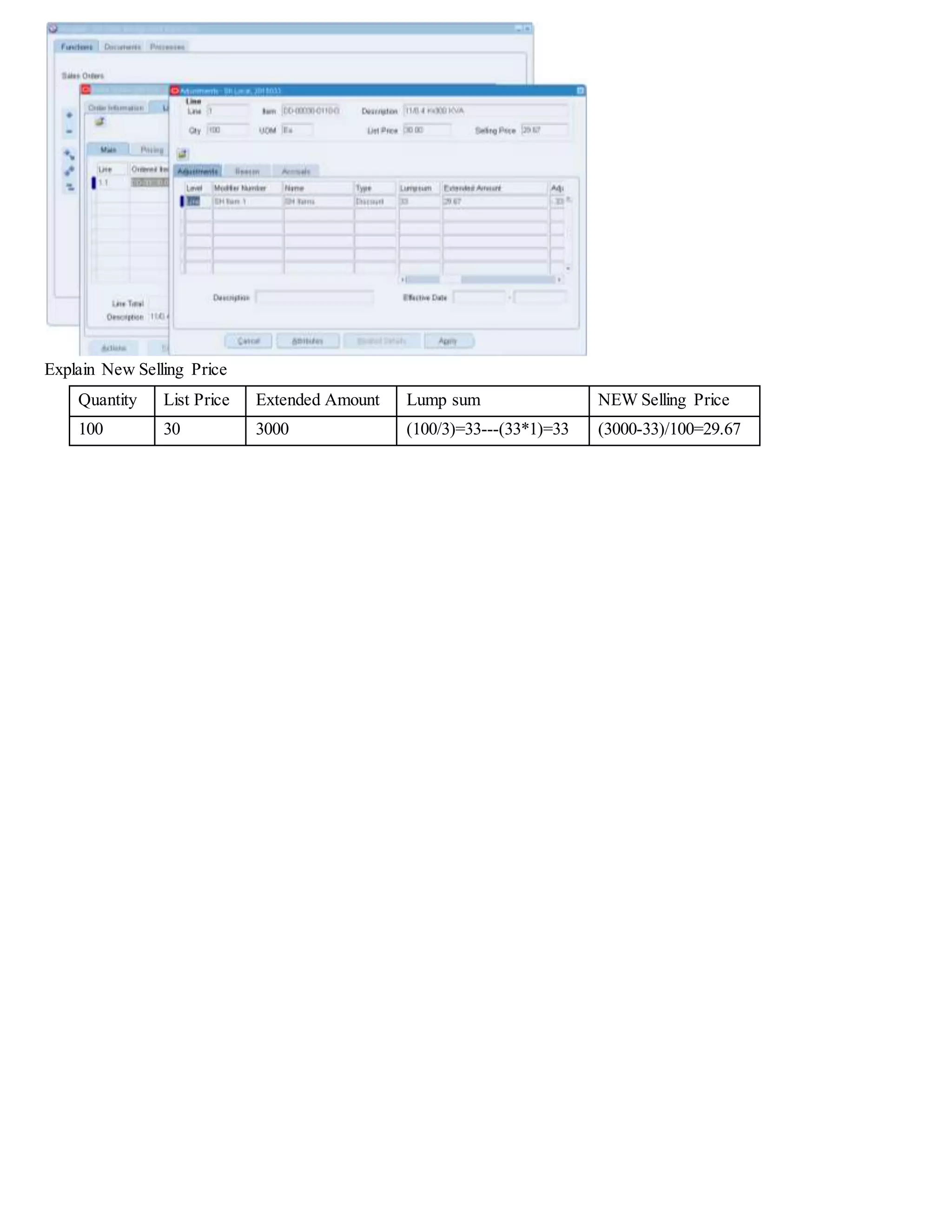 Test Price Break Scenario 1
 