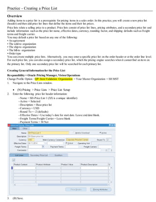 Elshayeb Oracle R12 Order Management | DOCX