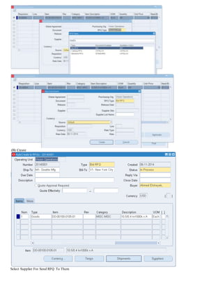 (B) Create
Select Supplier For Send RFQ To Them
 