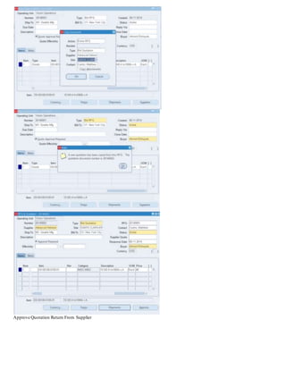 Approve Quotation Return From Supplier
 