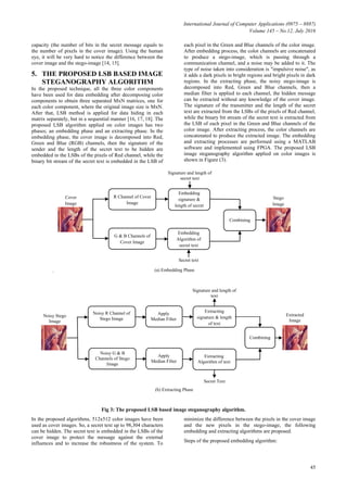 FPGA-Based Robust Image Steganography Using LSB in Spatial Domain | PDF