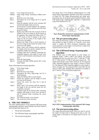 FPGA-Based Robust Image Steganography Using LSB in Spatial Domain | PDF