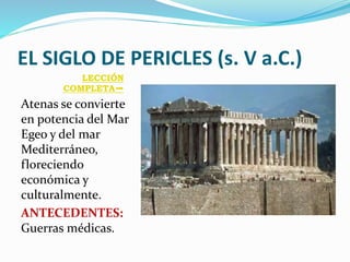 EL SIGLO DE PERICLES | PPTX