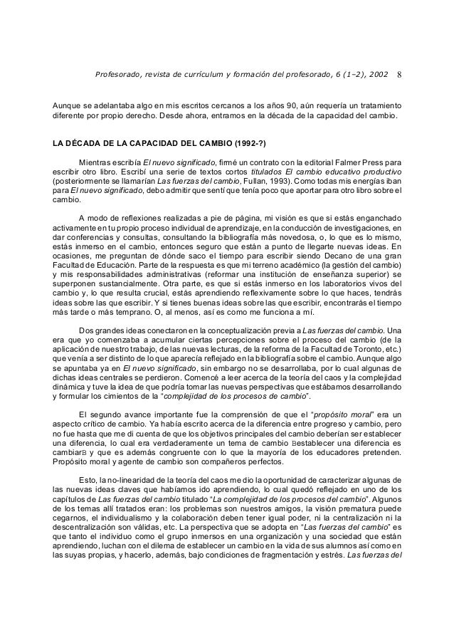 El significado del cambio educativo Michael Fullan