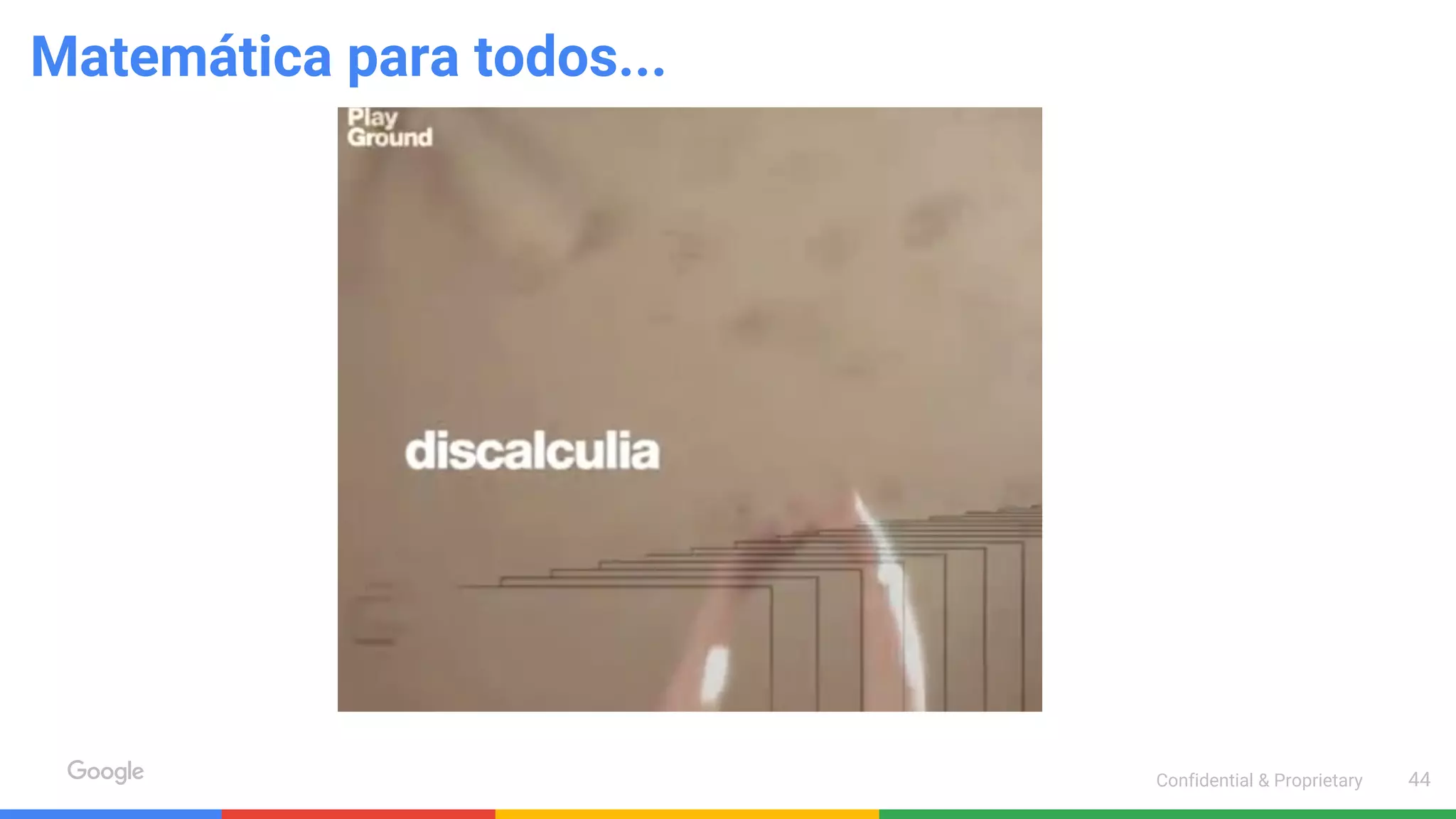 Confidential & Proprietary 44
Matemática para todos...
 