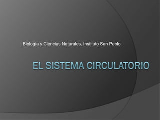 Biología y Ciencias Naturales. Instituto San Pablo

 