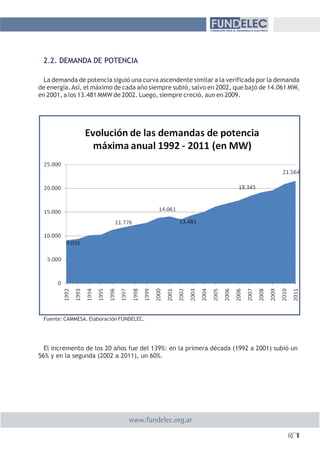 Récord de consumo de potencia
                                                       período 2000-2011 (expresado en MW)
 ...