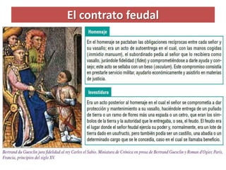 El contrato feudal
 