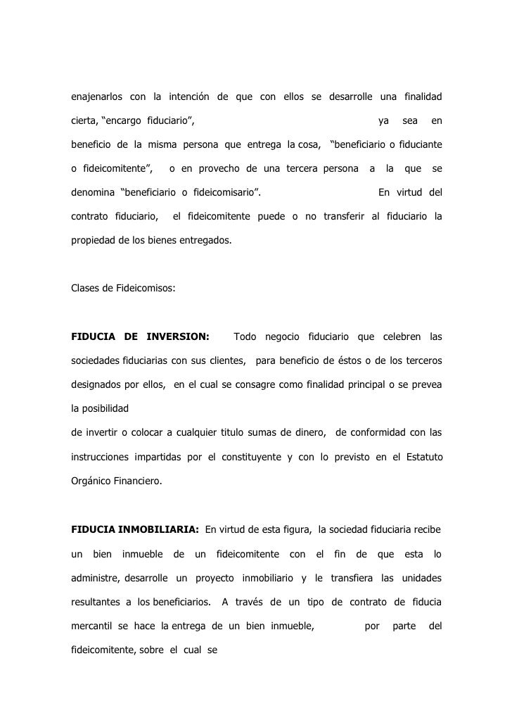 Encargo fiduciario superintendencia financiera Encargo fiduciario superintendencia financiera